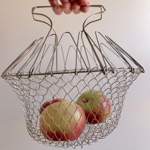 Vintage wire egg basket